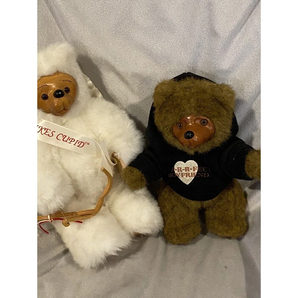 Raikes Cupid Bear & Purrfect  Boyfriend Teddy Bear By Robert Raikes